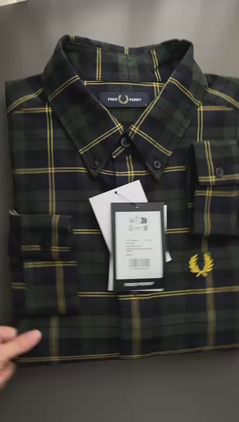 Fred Perry Oxford Tartan Shirt Long Sleeve M9621/608