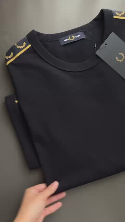 Fred Perry Contrast Tape Ringer T-Shirt Kaos M4613/W75
