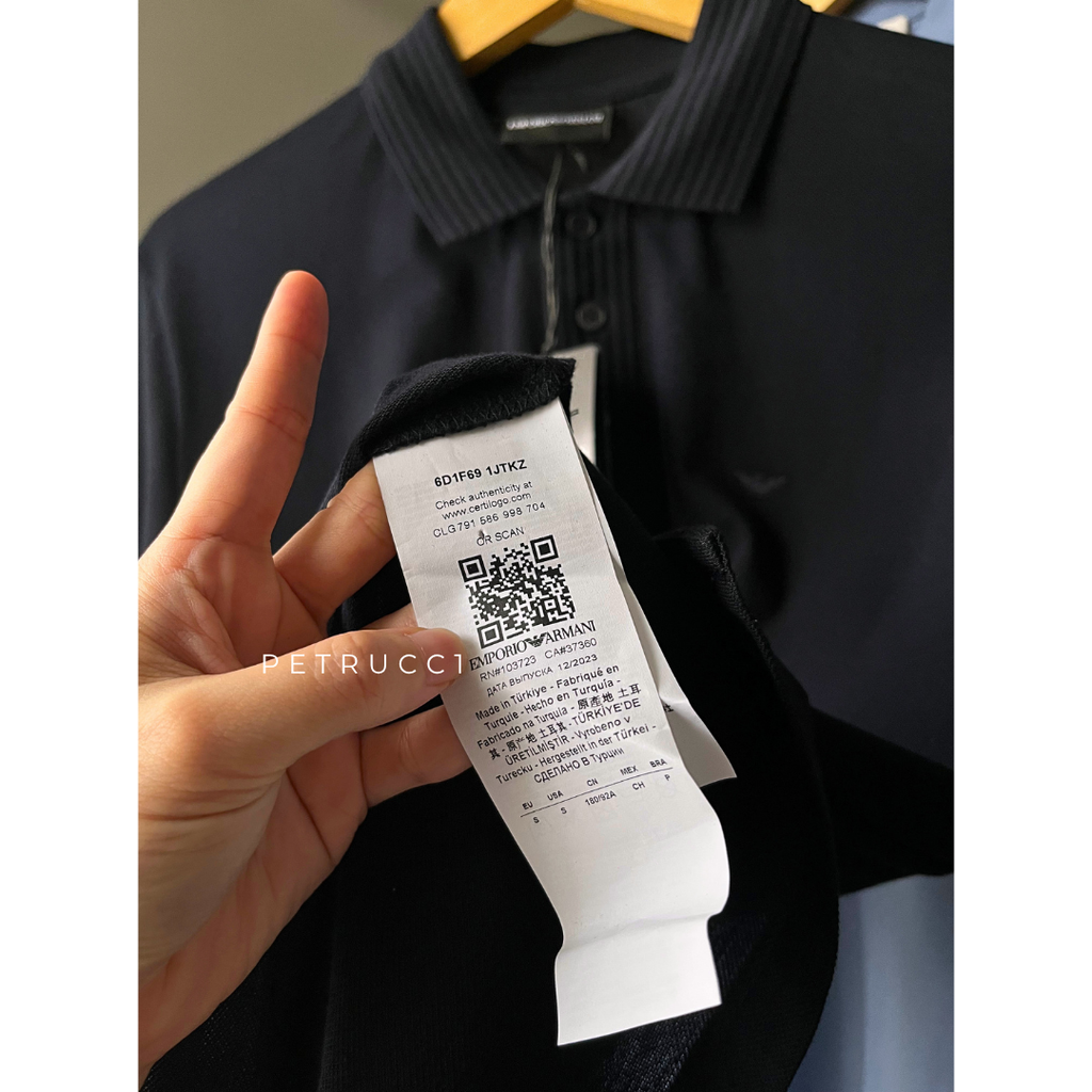 EMPORIO ARMANI EA7 Piqué Polo Shirt 6D1F69