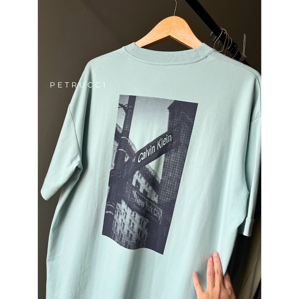 CALVIN KLEIN Graphic Oversized-Fit Cotton T Shirt  4RAB805