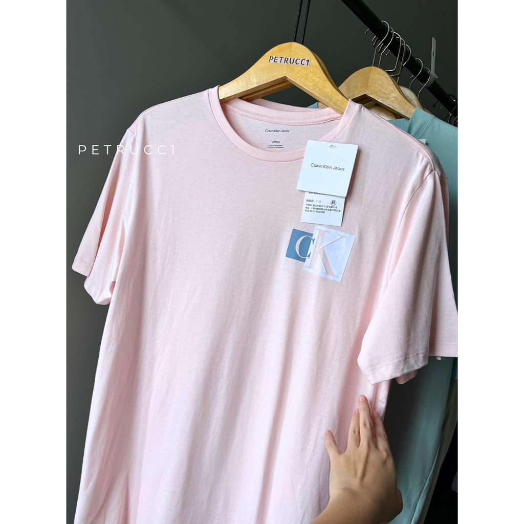 CALVIN KLEIN Contrast Box Logo Graphic Classic T Shirt  4RB858G-2NT
