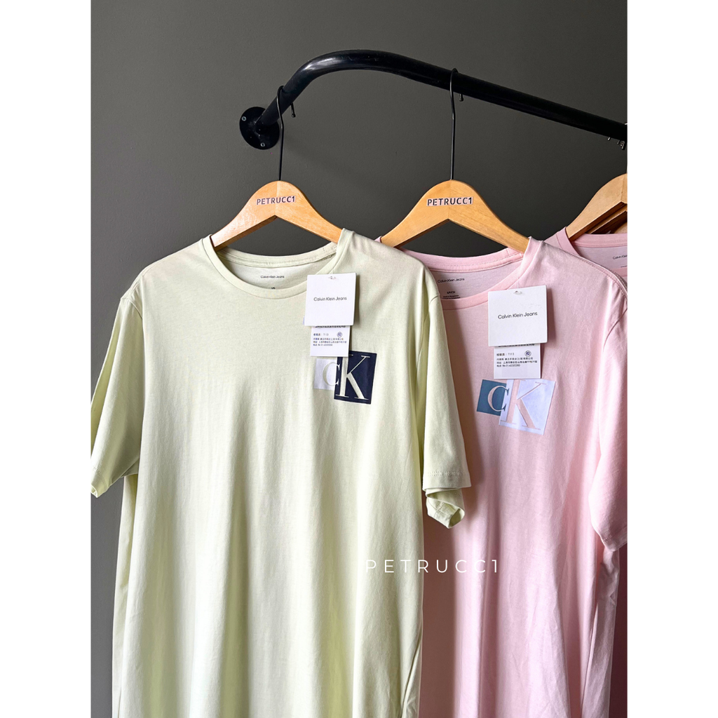 CALVIN KLEIN Contrast Box Logo Graphic Classic T Shirt  4RB858G
