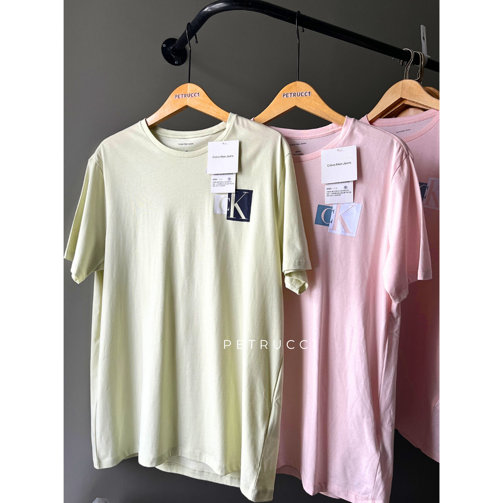 CALVIN KLEIN Contrast Box Logo Graphic Classic T Shirt  4RB858G