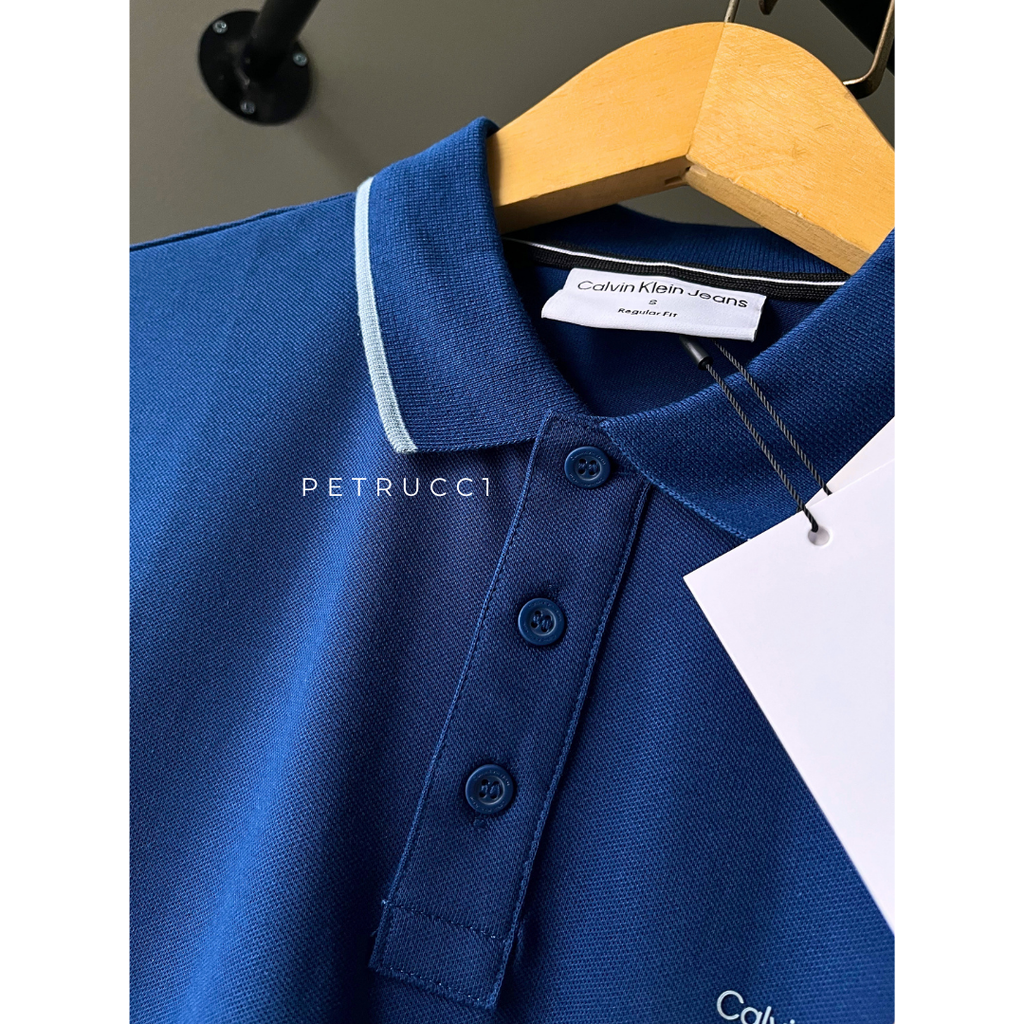 Calvin Klein Trimmed Lapel Polo Shirt J319183