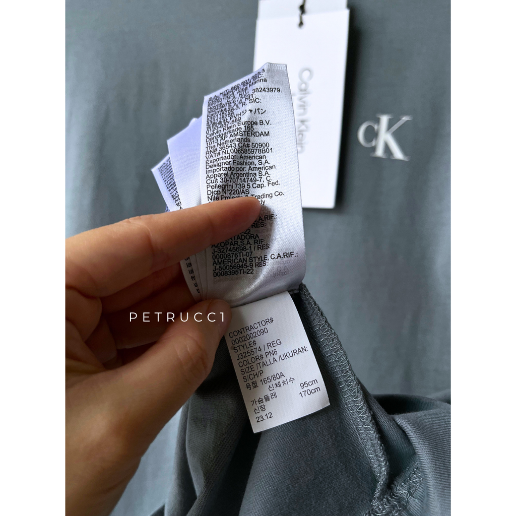 CALVIN KLEIN Back Big Monogram T shirt  J325574