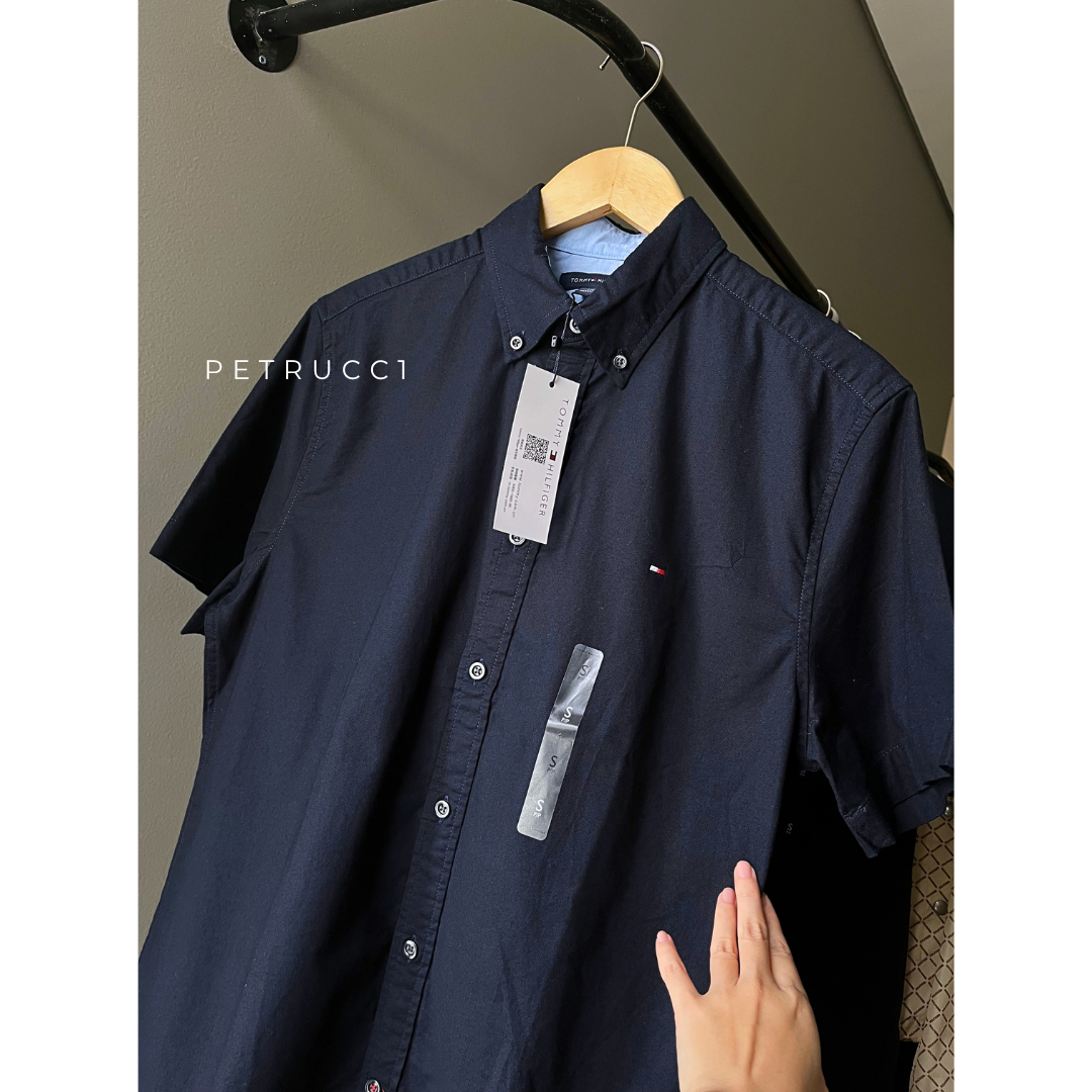 TOMMY HILFIGER Regular Fit Solid Stretch Shirt 78J3903