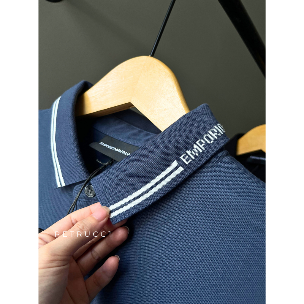 EMPORIO ARMANI EA7 Stripe Collar Polo Shirt  6D1F95