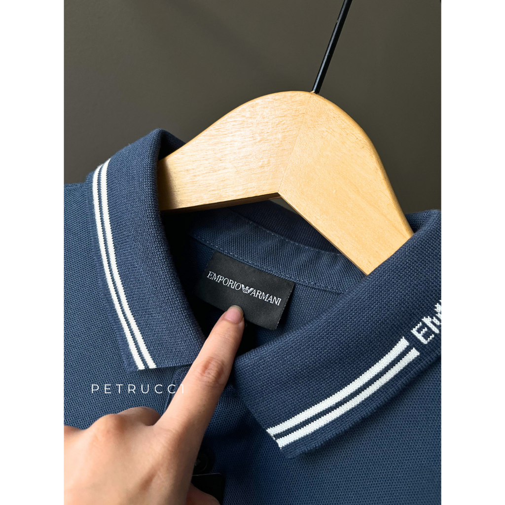 EMPORIO ARMANI EA7 Stripe Collar Polo Shirt  6D1F95