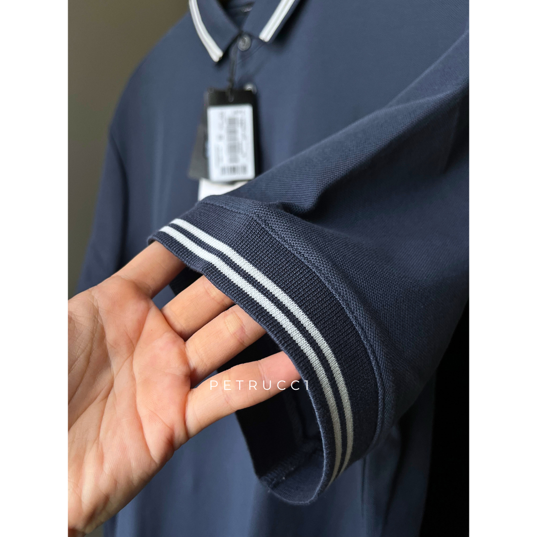 EMPORIO ARMANI EA7 Stripe Collar Polo Shirt  6D1F95