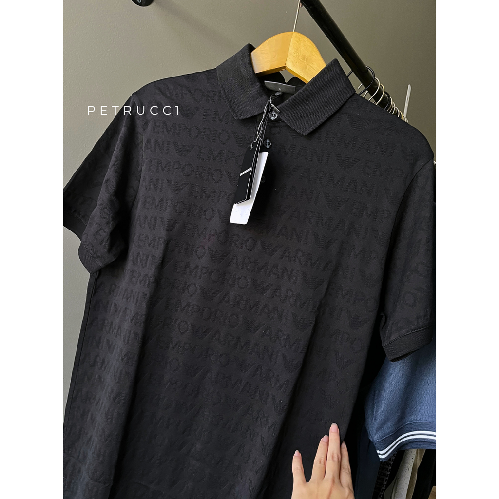 EMPORIO ARMANI EA7 Jacquard Polo Collar  3D1FM8
