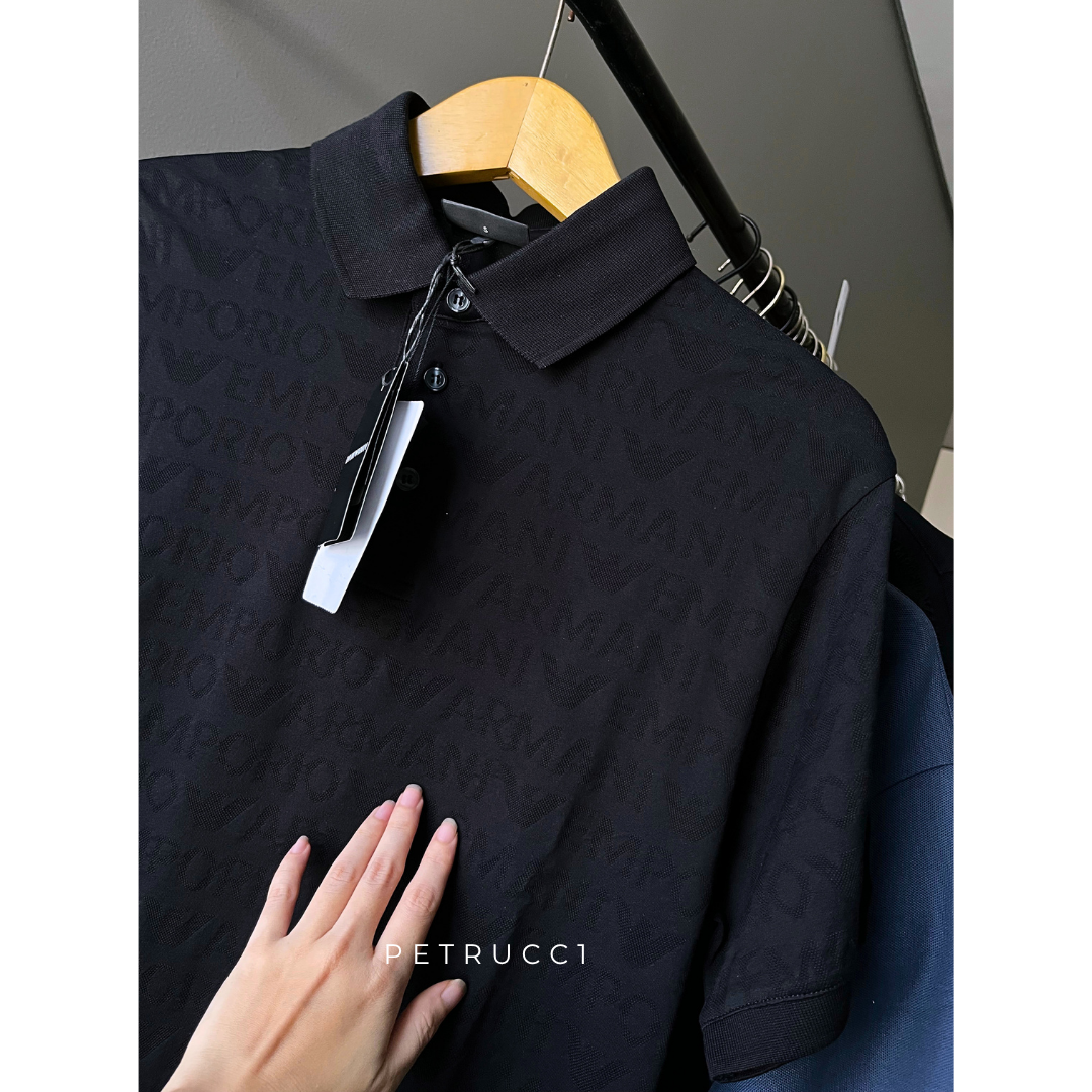 EMPORIO ARMANI EA7 Jacquard Polo Collar  3D1FM8