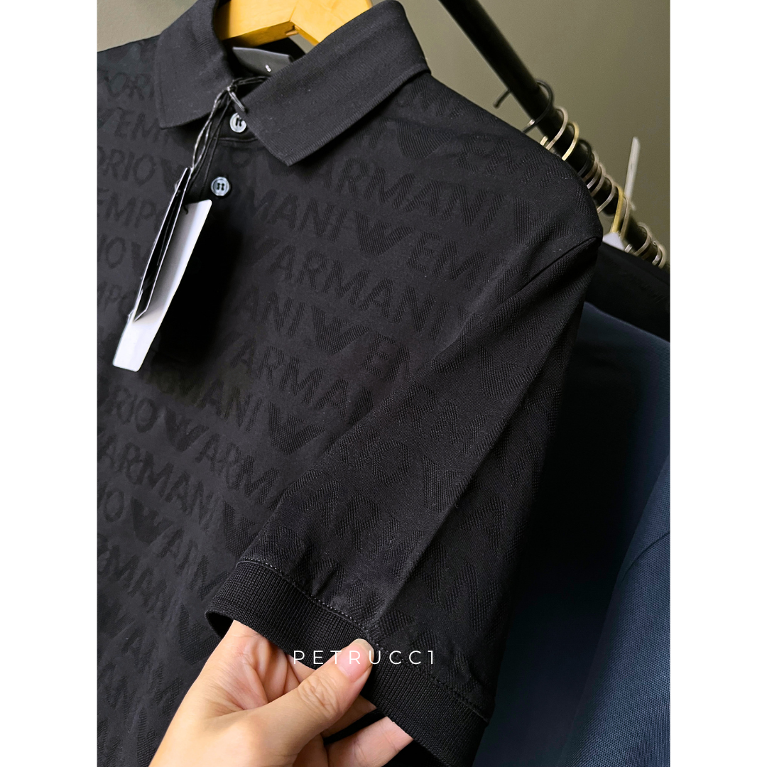 EMPORIO ARMANI EA7 Jacquard Polo Collar  3D1FM8