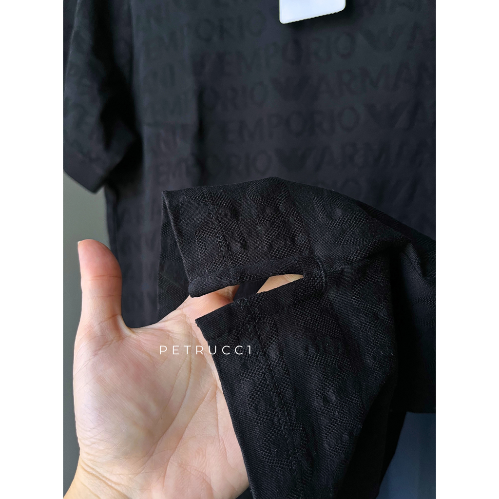 EMPORIO ARMANI EA7 Jacquard Polo Collar  3D1FM8