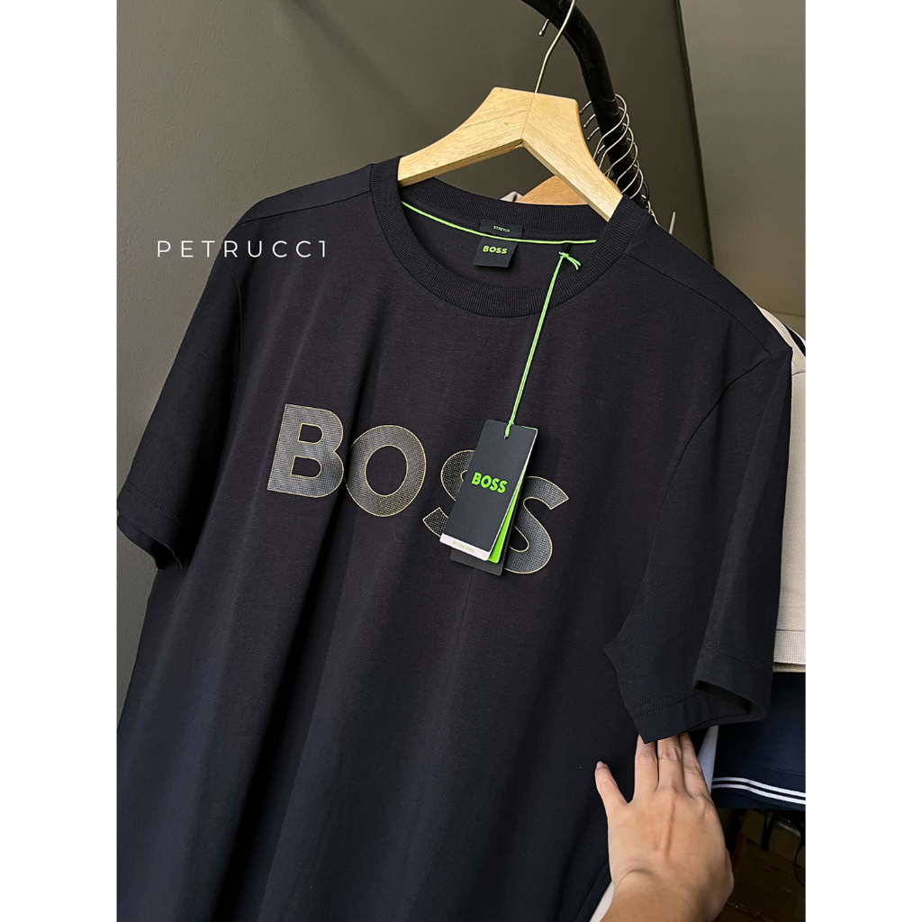 BOSS Stretch-cotton T-shirt with large logo Tee TL Logo 50535170