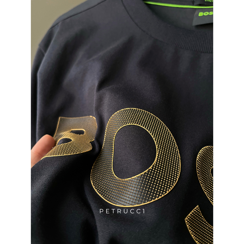 BOSS Stretch-cotton T-shirt with large logo Tee TL Logo 50535170